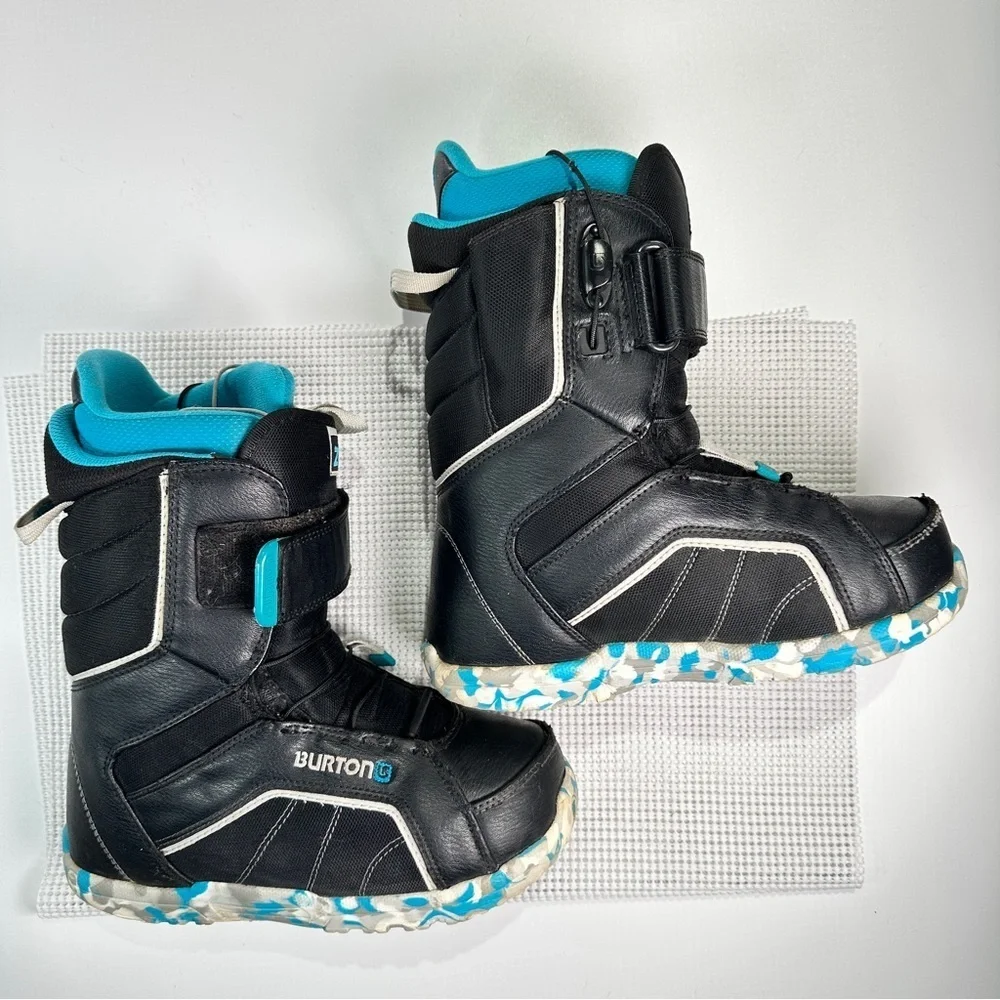 Burton kids snowboard boots Zipline speed lace youth size 6